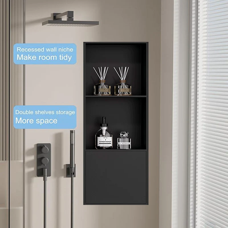 3-Layer Stainless Steel Niche with Door Panel